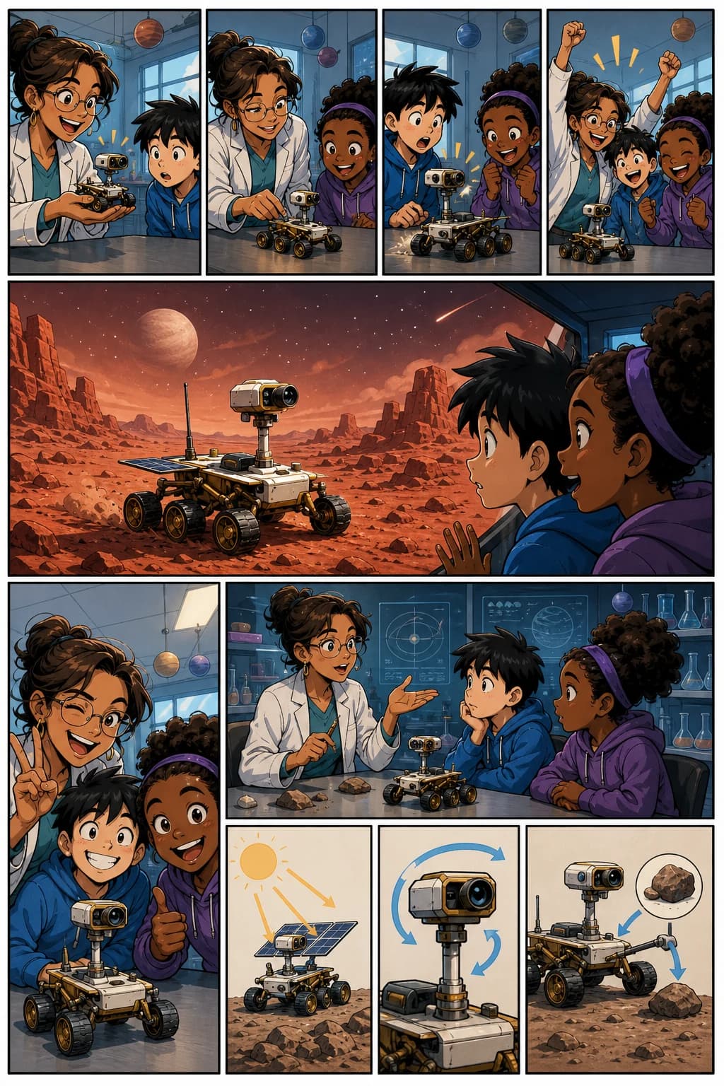 AI comic generator supporting strips, manga pages, and comic book scenes