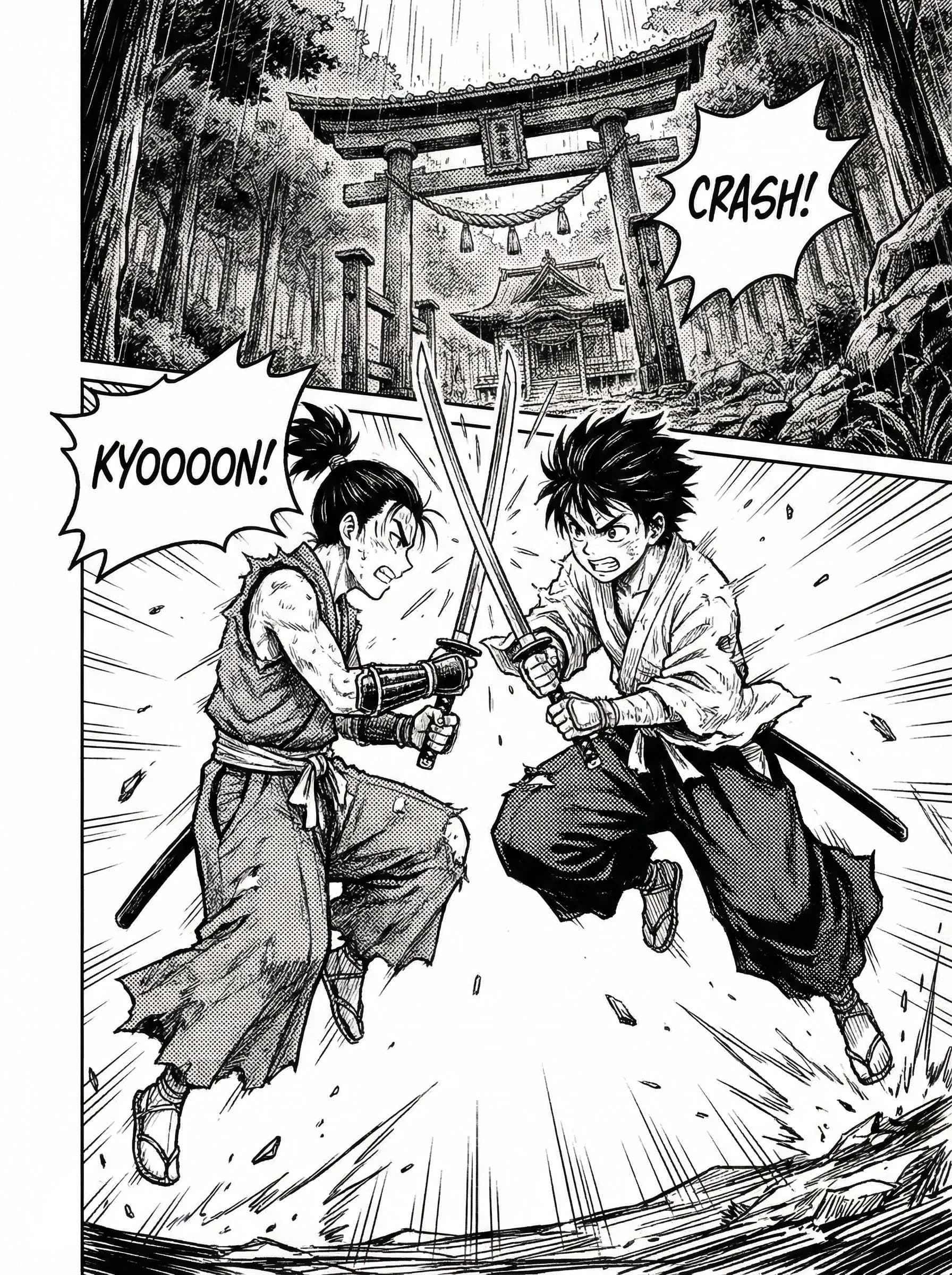 AI Manga Generator action sample