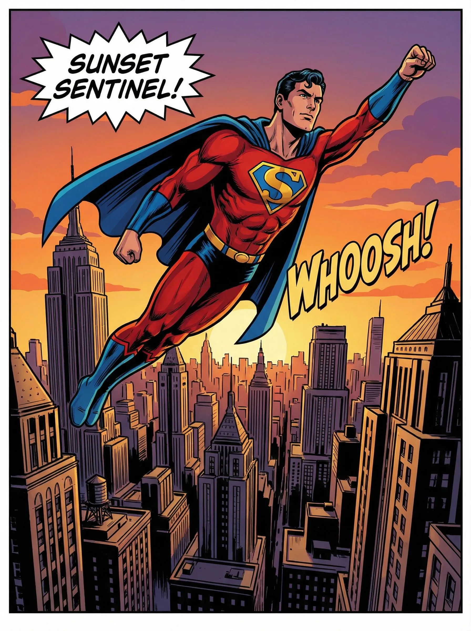 AI Comic Maker superhero sample