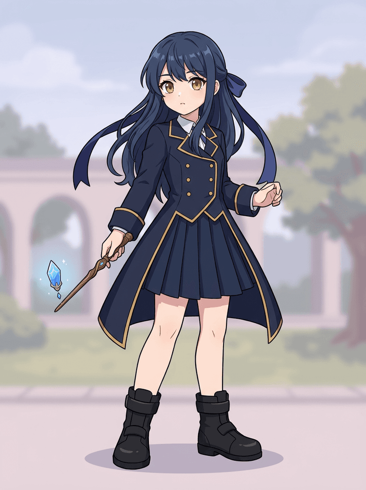 Source anime magic academy student image