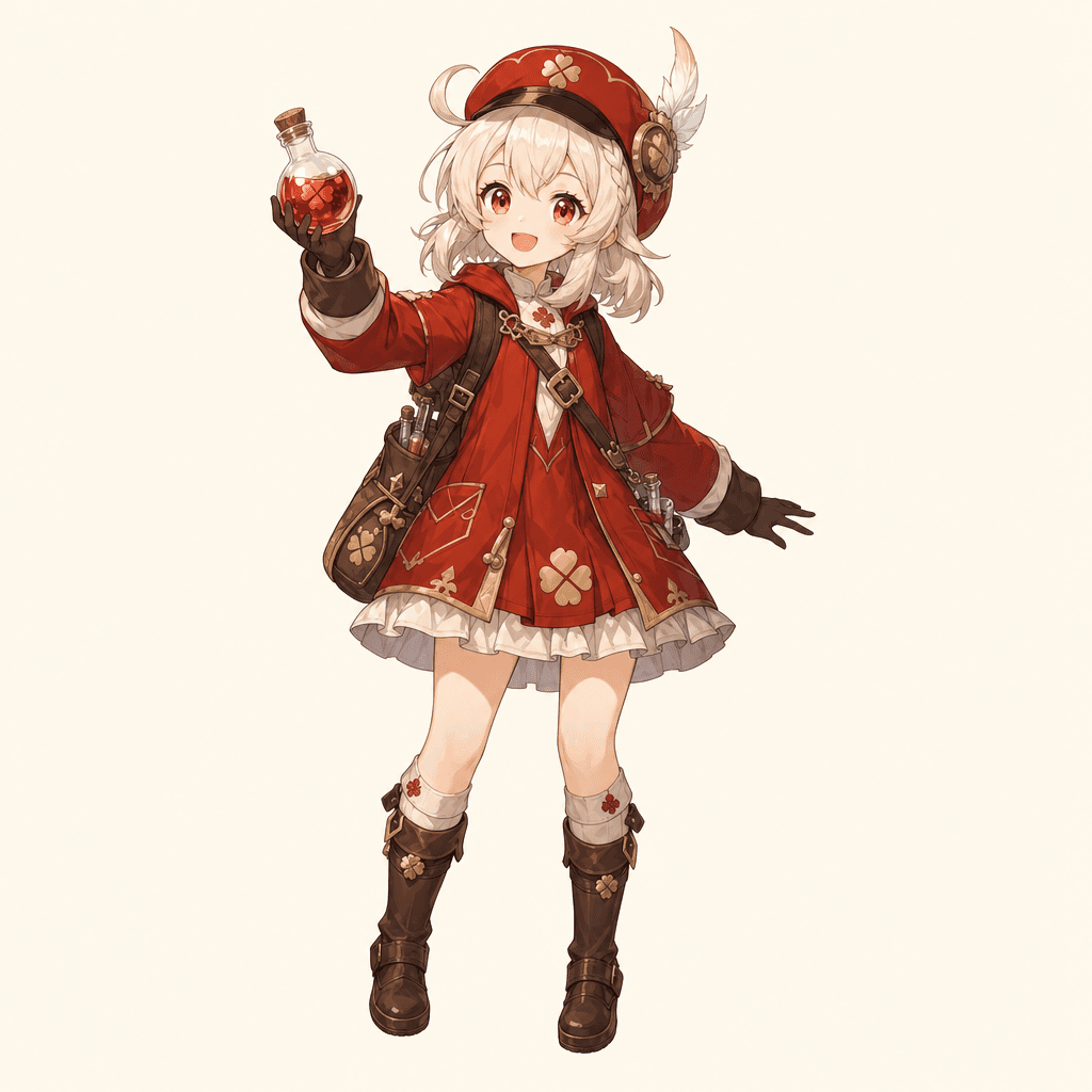 Original fantasy alchemist character