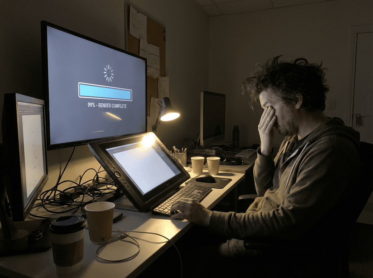 The Endless Render-and-Revise Cycle