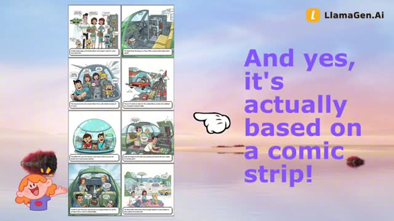 Moon Park comic strip used as the source for a comic-to-video gallery case