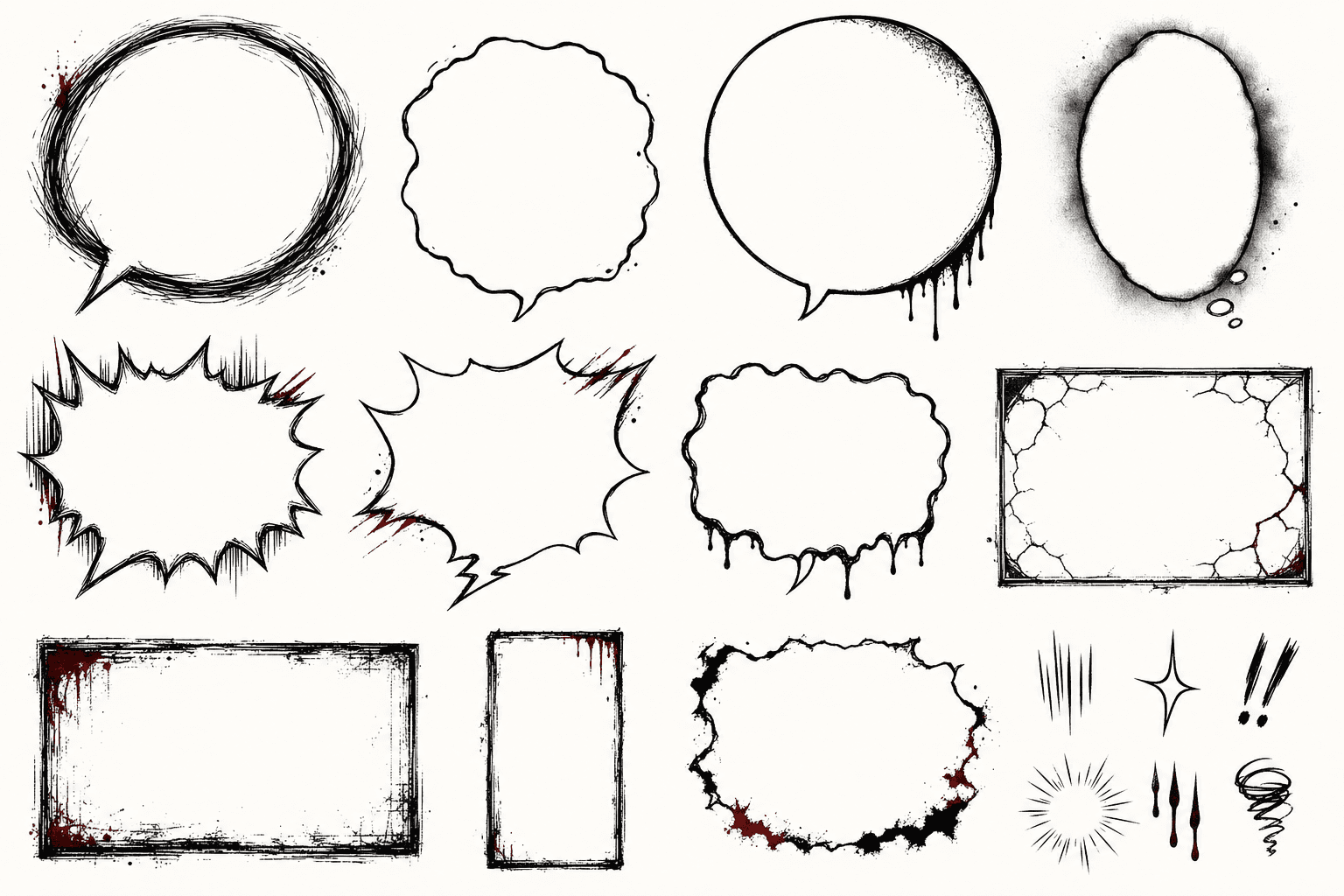 Horror Scratch Bubble Sheet