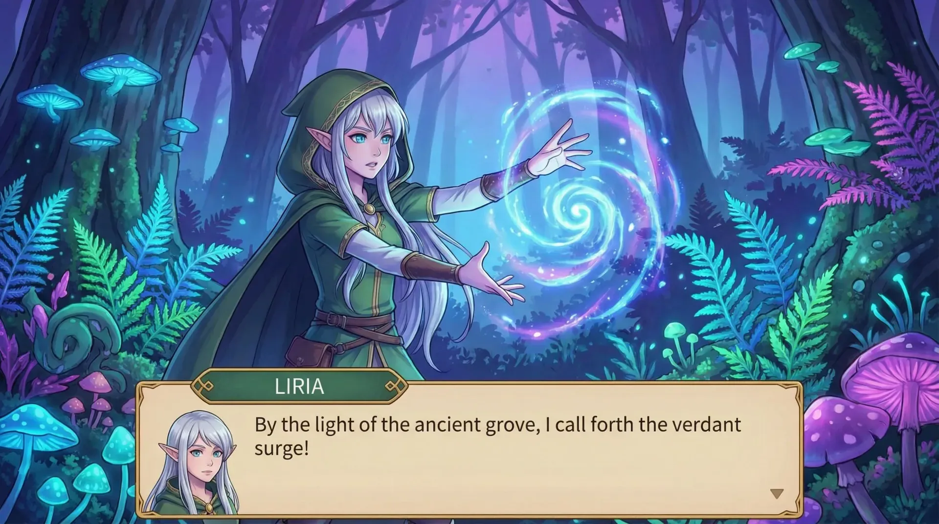 Fantasy text adventure premise