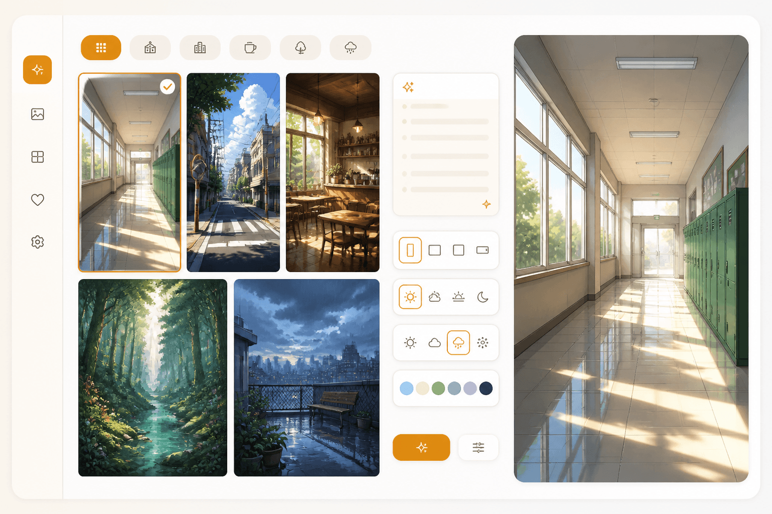 Webtoon background generator product mockup